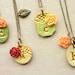 Victorian Garden Bridesmaid Necklaces - Rustic Chic Wedding -  Set of 6