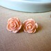 FOR MEGHAN - 8 Pairs of Rose Post Earrings - Nude Pink Earrings
