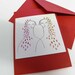 Notecard Red Write your Sister - Valentine's day Card Birthday Anniversary girl bestfriend twin - dreamt oht