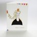 Happy Birthday Blank Notecard princess - celebration - copper gold orange card girl