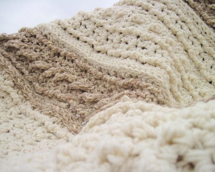 custom-made afghan-large, thick, and cozy