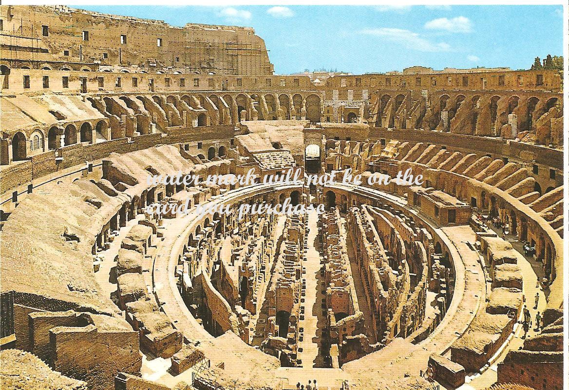 Colored, Post Cards, Lot of 4, Rome, Italy, 1979