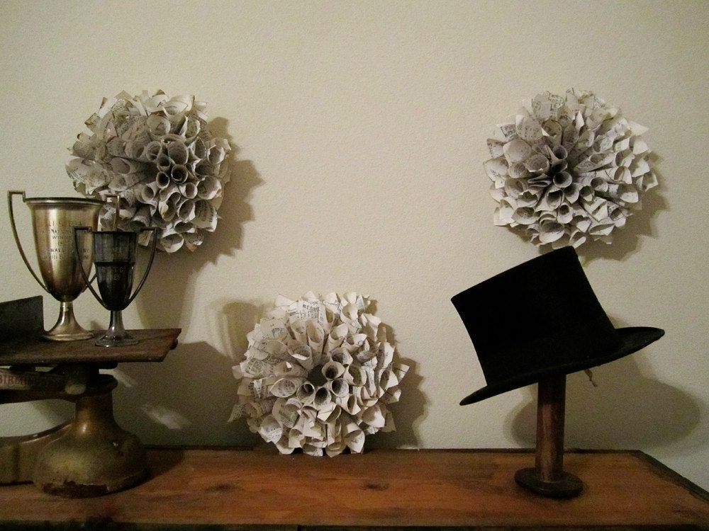 Hitting the High Notes: Wreath made from vintage sheet music