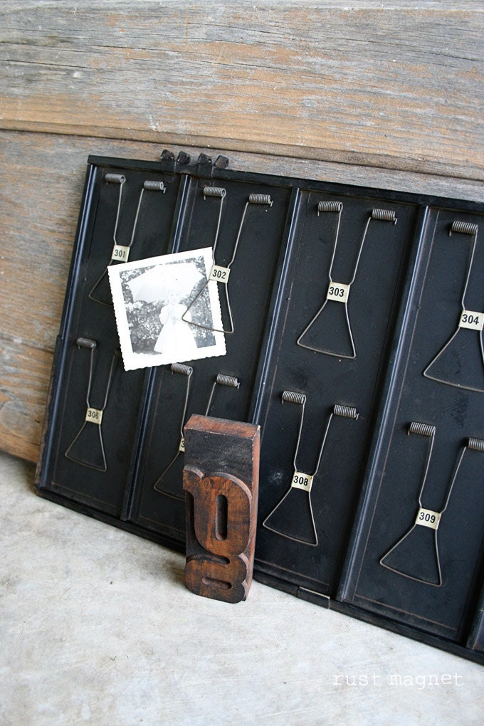 Authentic Numbered Industrial Receipt Holder or Clip Board double sided