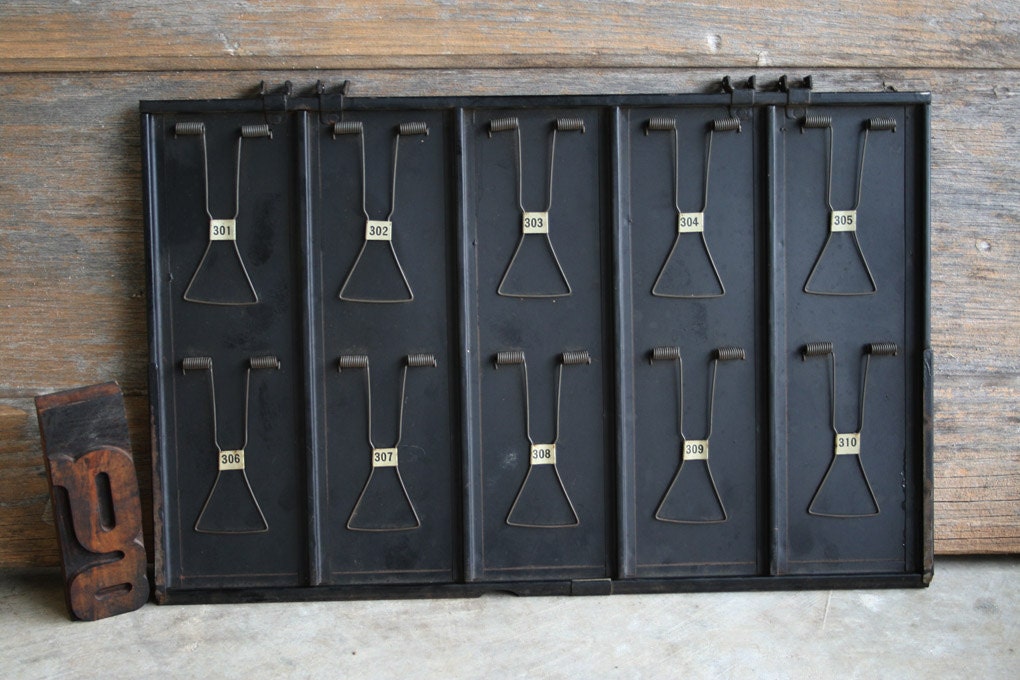 Authentic Numbered Industrial Receipt Holder or Clip Board double sided