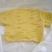 Yellow baby sweater, baby cardigan, baby shrug, short sleeve, baby bolero Baby girl. Easter Spring. Baby shower