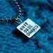 Knit or Be Damned Pewter Necklace