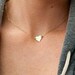 Charlize Theron Replica, Gold Heart Necklace, Love Necklace, 14kt Gold Filled Chain Necklace, Young Adult