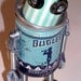 Lowell the Lonely Bugler Bot Assemblage Steampunk Robot Sculpture