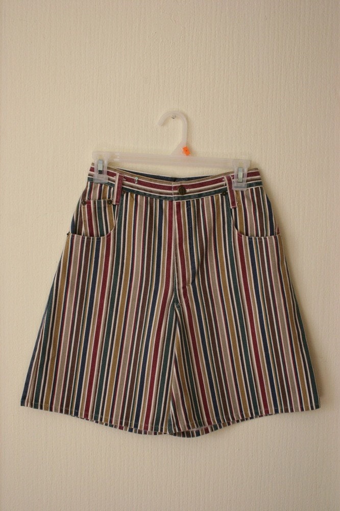 STRIPED PALMETTO shorts 80's M