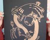 MICKEY 40 HANDS offset print