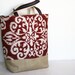 Moroccan Market Festival Ikat Red Navy White DayToter