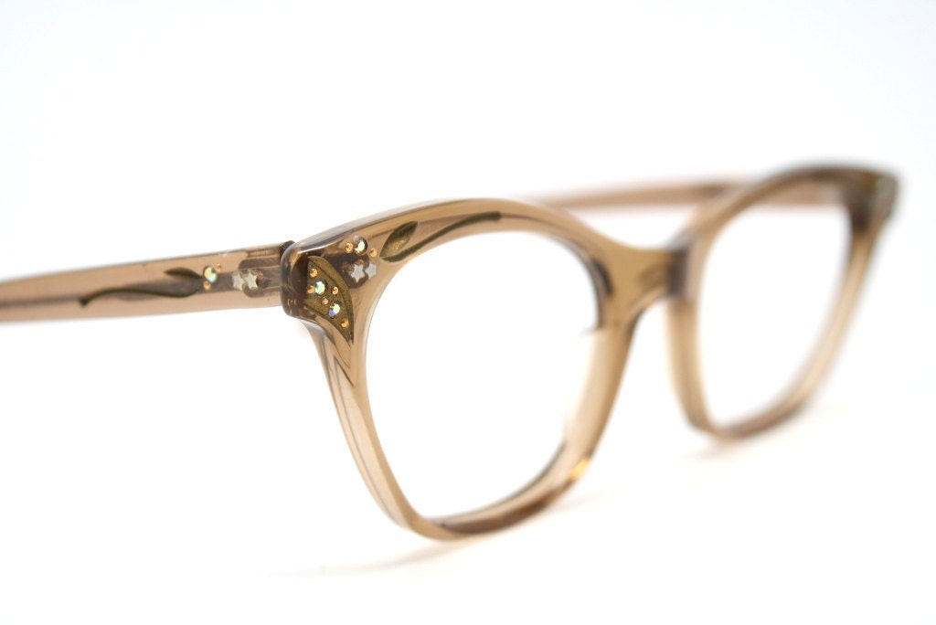 cat eye glasses vintage rhinestone cateye frames eyeglasses