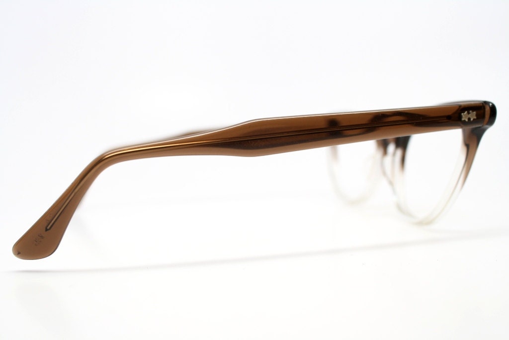 vintage Cat eye glasses Brown fades cat eye frames NOS