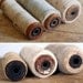 Set of 3 Old Spools of Vintage Yarns & Thread
