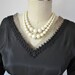 1950's Black Taffeta New Look Full Cocktail Party Dress XS