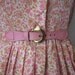 60's Floral Dress // Vintage 1960's Floral Print Cotton Garden Party Shirtwaist Summer Day Dress L