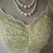 50's Eyelet Dress // Vintage 1950's Emma Domb Embroidered Organdy Canary Yellow Prom Wedding Dress XS