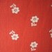 50's Garden Party Dress // Vintage 1950's Coral Floral Print Cotton Garden Party Day Dress L