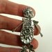 Angel Ingrid Opens Herself To Positive Energy - Re-purposed Sterling Silver, Spoon Handle, And PMC - Art Jewelry Pendant - 675
