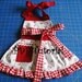 Children's Apron with ruffle sewing tutorial PDF pattern for girls INSTANT DOWNLOAD