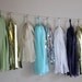Tissue Tassel Garland-18 tassels- Sea Glass