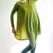 Olive Green Fine Virgin Wool Jersey Dress - Made To Order