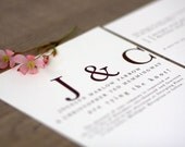 Printable / Playful Typography Wedding Invitation Card (DIY)