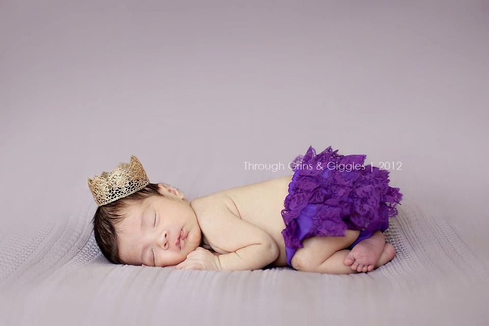 Vintage "Grace" Handmade Crown - 4 Color Choices - Photography Prop - Newborn - Baby