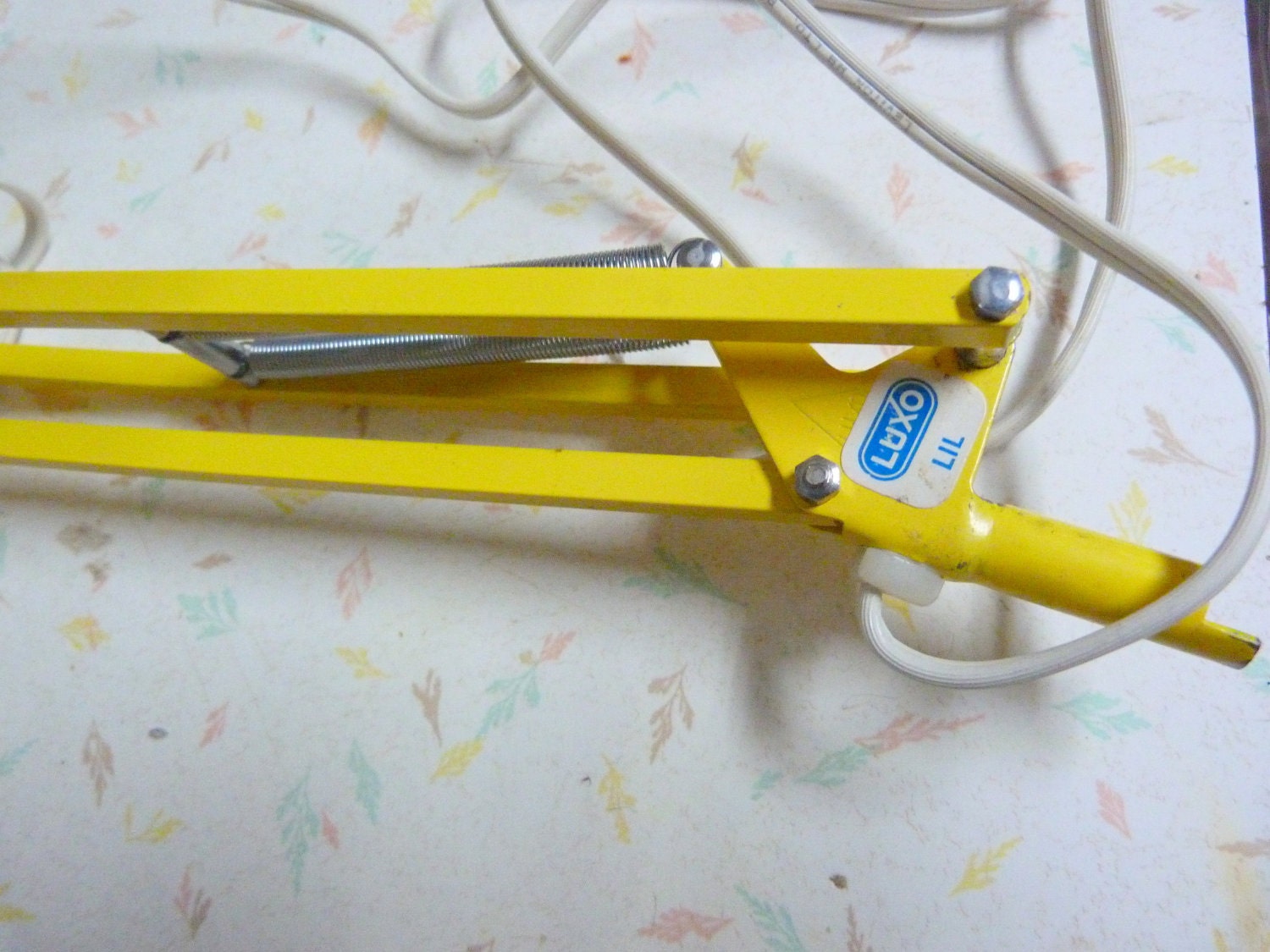 Vintage Sunny Yellow Luxo Clamp on Lamp Mid Century Modern