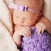 Set of Four - Small Bow Headband - Baby Bow Headband - Newborn Bow Headband