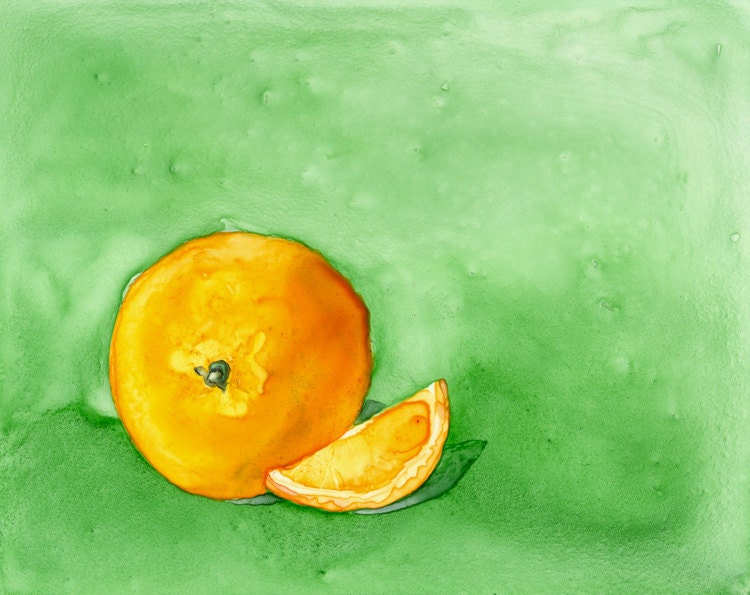 Orange Fruit Still Life Art Painting - 8x10 Giclee Print - BrazenDesignStudio Orange Fruit Still Life Art Painting - 8x10 Giclee Print - BrazenDesignStudio