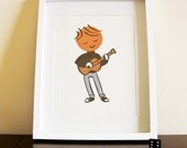Jangle - 8x10 Music Art Illustration Print