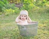 Aviator Bomber Hat Newborn to Toddler sizes Photography Prop