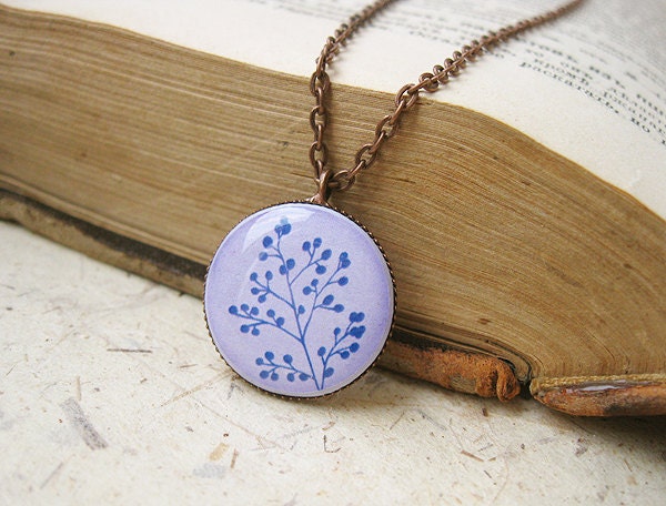 FREE WORLDWIDE SHIPPING - Lilac Branch Short Necklace