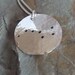 Big Dipper pendant: The constellation of the Plough on a domed sterling silver disc.