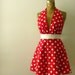 SEXY Polka Dot Full Apron Marilyn Style