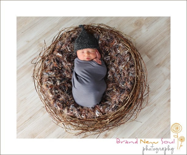 Photography Props Nest Blanket 2x2 Realistic Feathery 'Jungle' Rug Looks Real for Baby Children