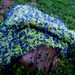Mini Blanket Prop - Lime Green, Blue 2x2 Rag Blanket 'Blue Bonnets' Baby Newborn Prop Photo Rug