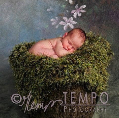 Photo Prop 'Grass' Patch Baby Blanket Photo Props. Green Patch of Grass 2x2 Rug