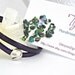 Purple double wrapped leather bracelet with magnetic tennis ball clasp