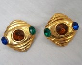 FACETED BRIGHT JEWELS Earrings Simple Modern Classic