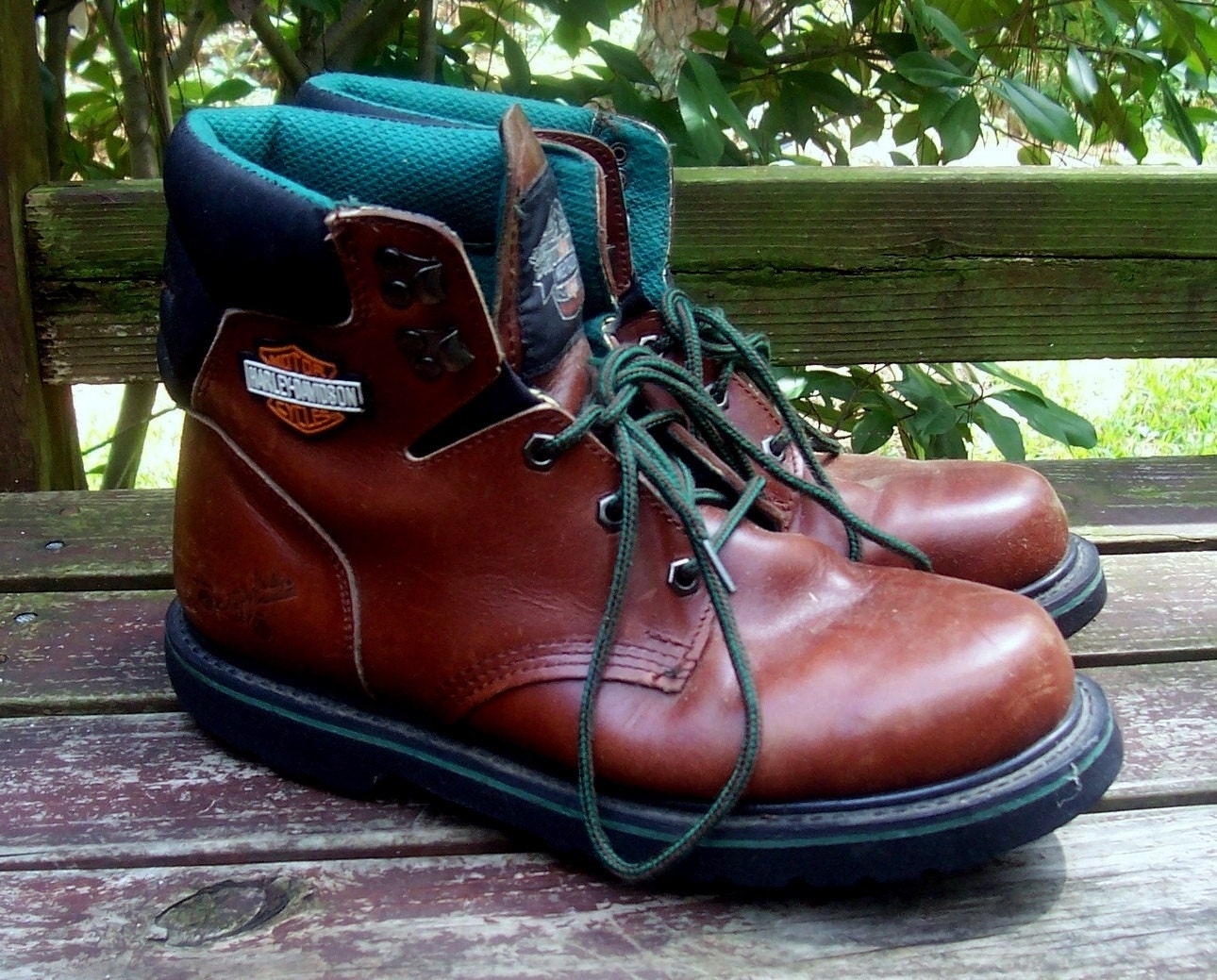 10.5M Vtg Men's HARLEY DAVIDSON Biker Boots