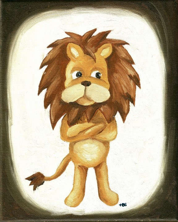 Original oil painting of Lion - reserved for Afrokitsch