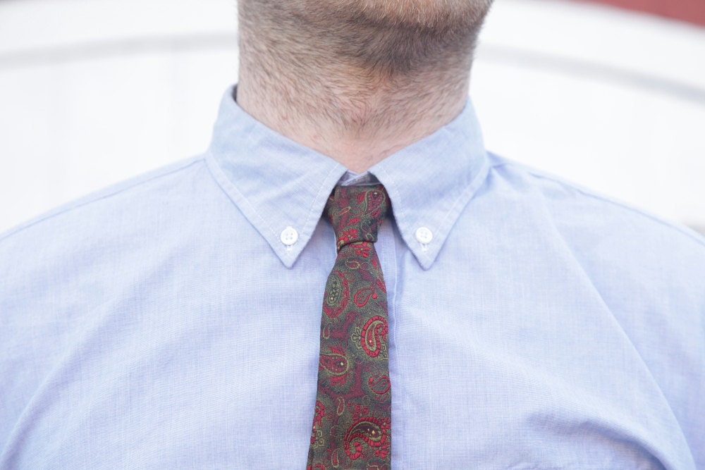 Vintage Skinny Paisley Tie
