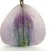 Real Lily of the Incas - Flower Petal Necklace - transparent, purple and green- Handmade Jewelry with Real Flowers - summer jewelry