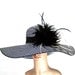 Derby Hat church hat dress hat church hat with feathers wide brim