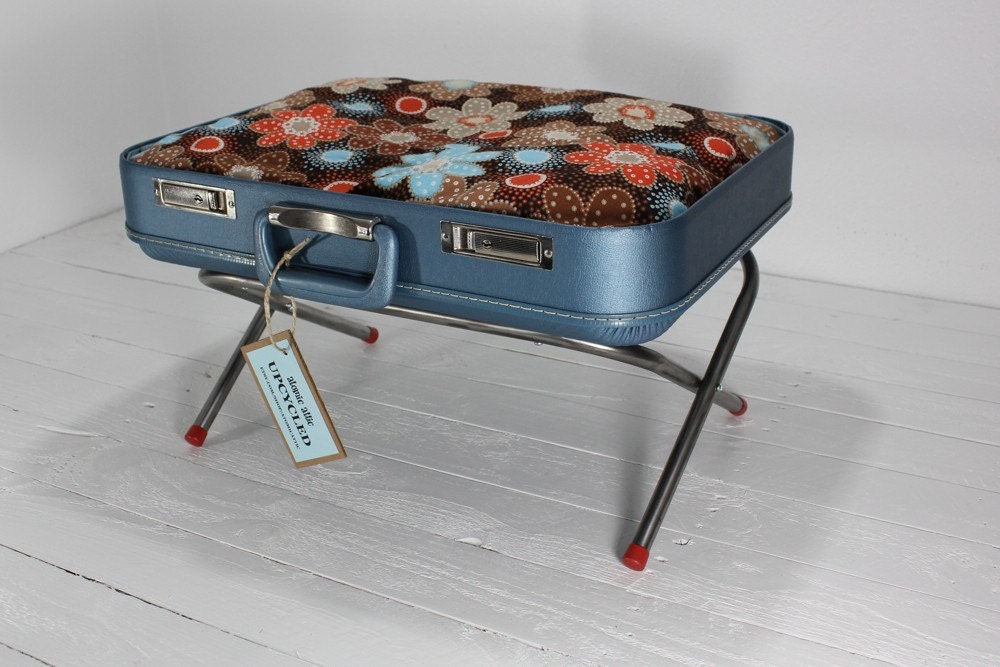 RESERVEDUpcycled Vintage Suitcase Pet Bed