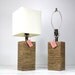 Modern Square Wood Table Lamp-Medium Walnut