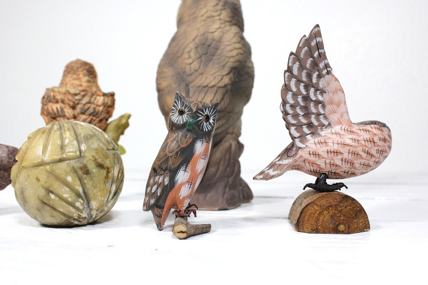 Vintage Instant Collection of Retro Ceramic Owls